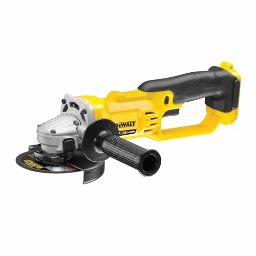 Dewalt cordless angle grinder with black handle